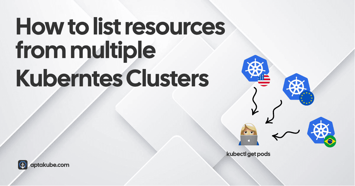 Cover image for "How to list resources such as Pods from multiple clusters" blog post.