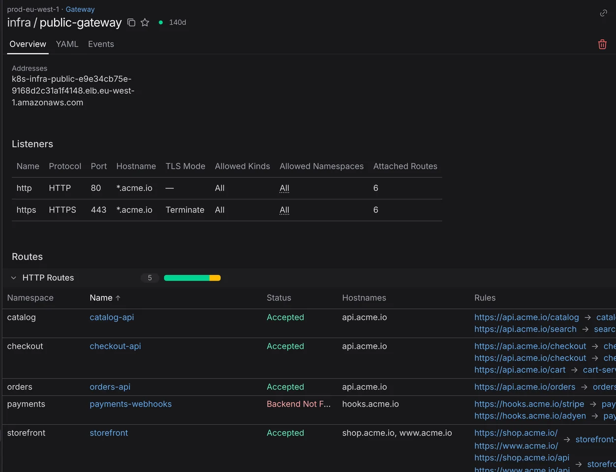 Gateway API in Aptakube