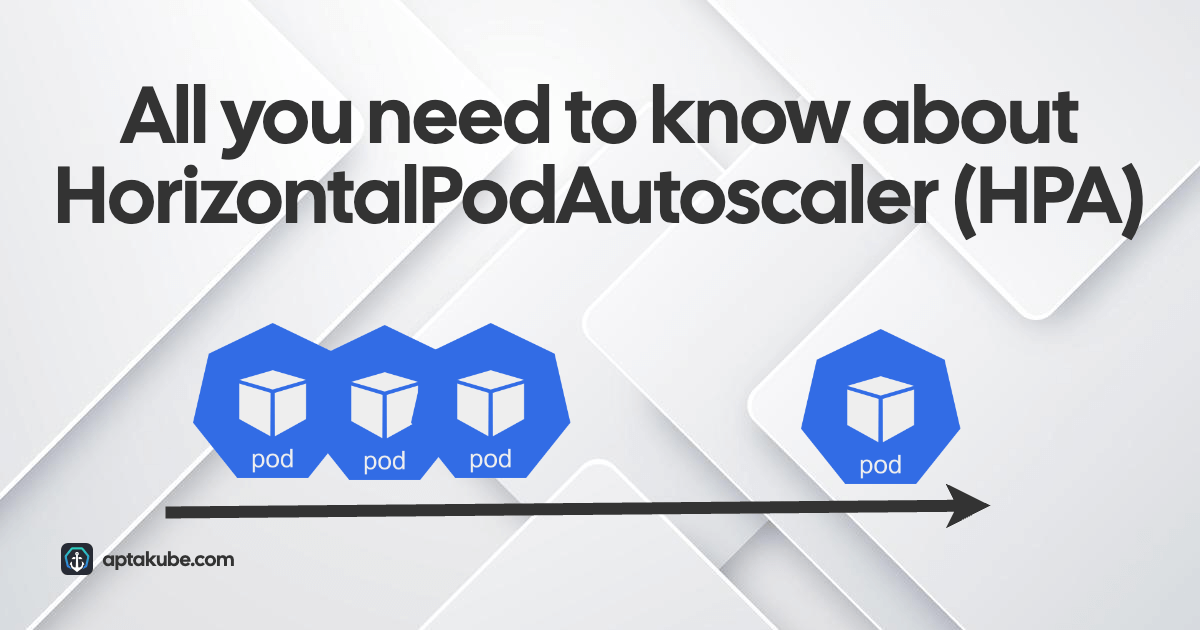 Cover image for "All you need to know about HorizontalPodAutoscaler (HPA)" blog post.
