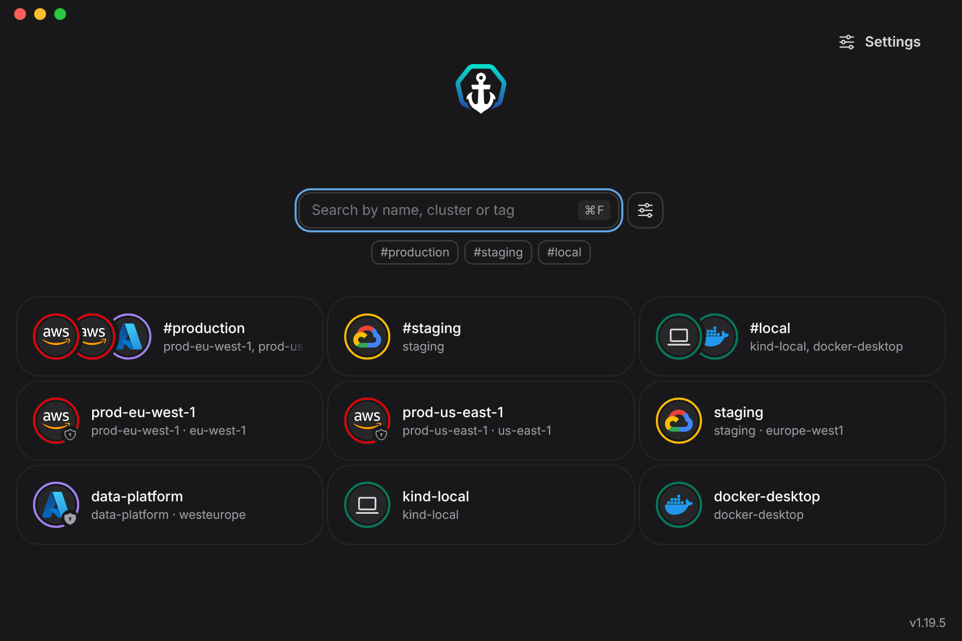 Zero config in Aptakube